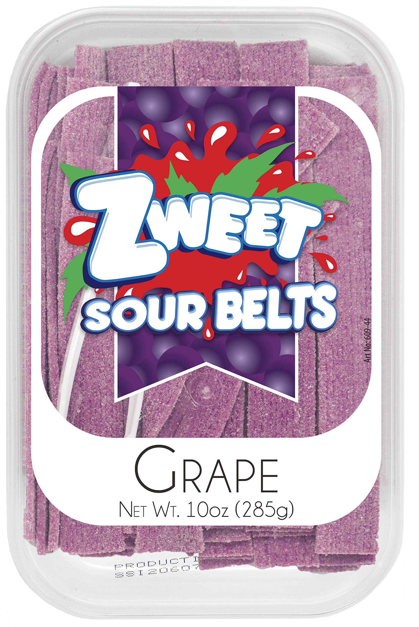 Amazon.com : Zweet - Sour Grape Belts | 10 Oz - Resealable Tub